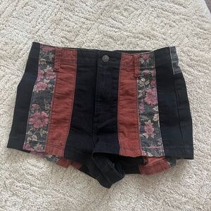 Vintage Striped high waisted Free people Shorts